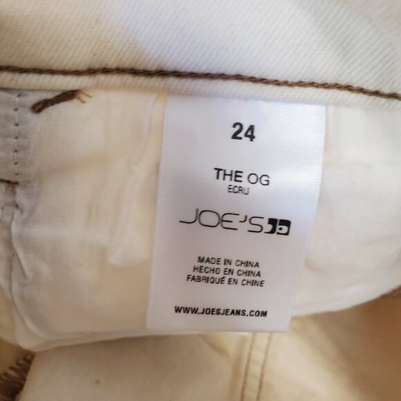 Joe's The Og Straight Ankle Jeans Cream Size 24 Pants Neutral Earthy Minimal NWT - Picture 11 of 16